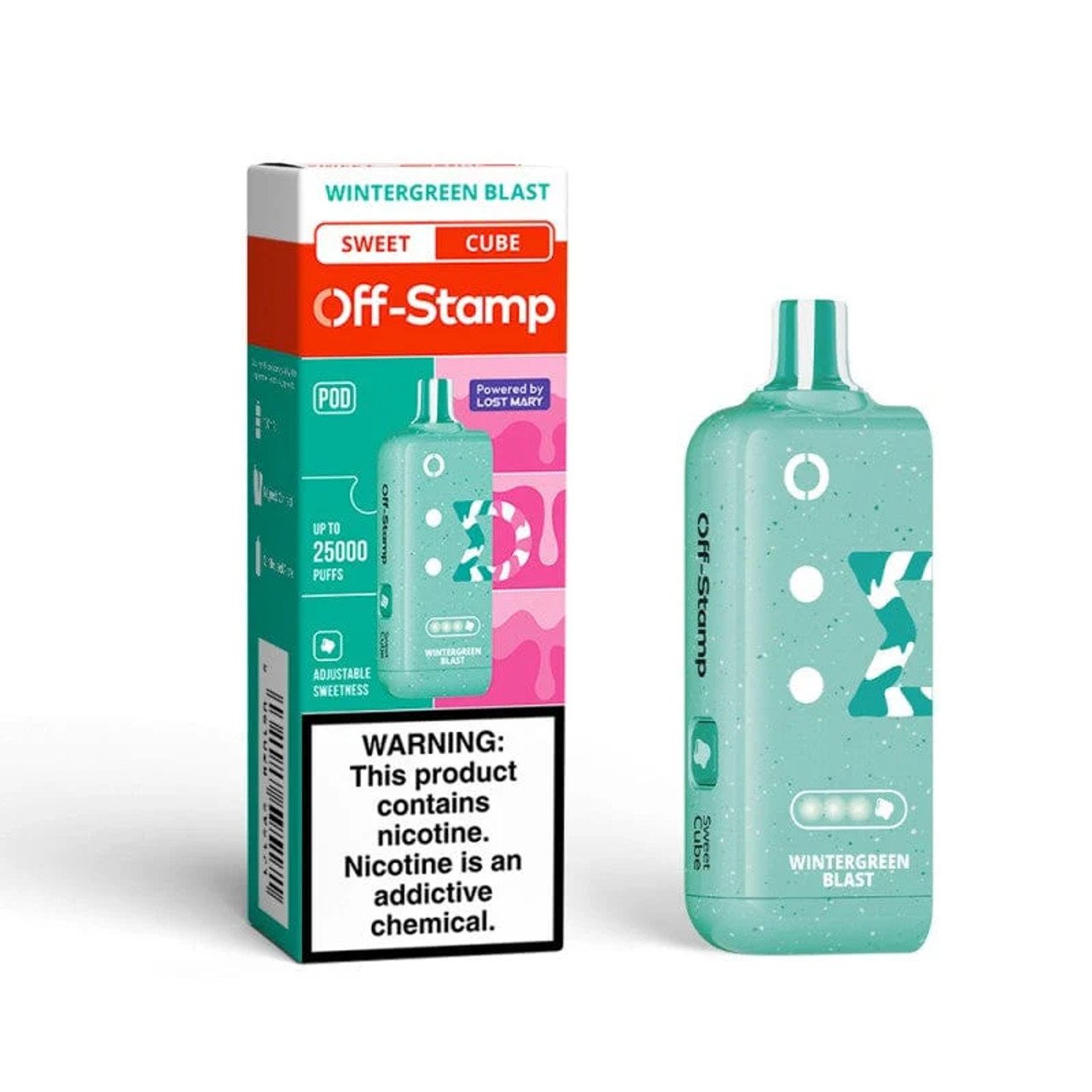 Wintergreen Blast (Classic) Off Stamp X-Cube Disposable Pod