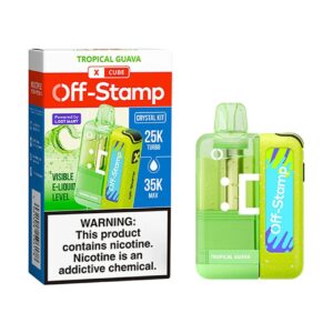 Tropical Guava Off Stamp X Cube Crystal Disposable Kit 35,000 Puffs Vape