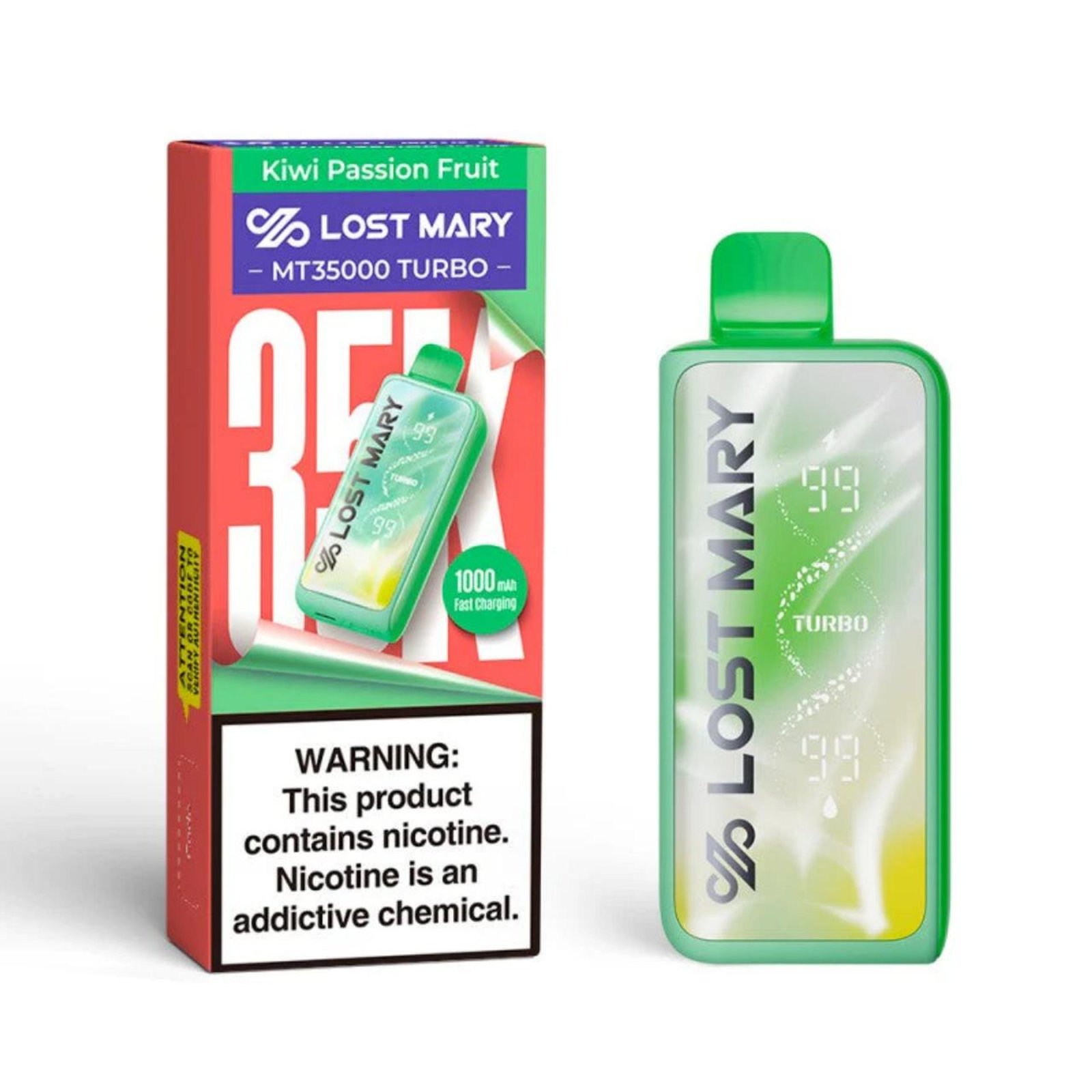 Kiwi Passion Fruit Lost Mary MT35000 Turbo Disposable Vape