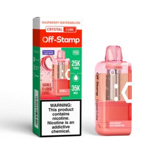 Raspberry Watermelon Off Stamp X Cube Crystal 35K Puffs- Disposable Pod