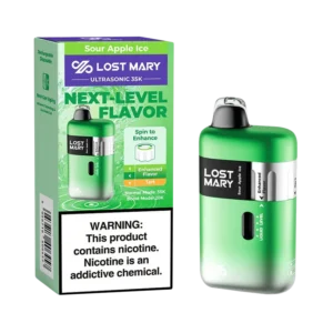Sour Apple Ice Lost Mary Ultrasonic 35000 Puffs Disposable Vape