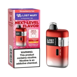 Strawberry Ice Lost Mary Ultrasonic 35000 Puffs Disposable Vape