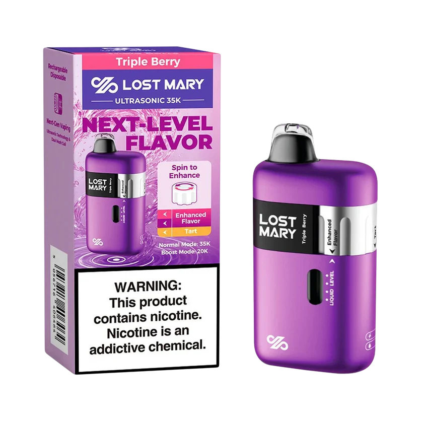Triple Berry Lost Mary Ultrasonic 35000 Puffs Disposable Vape