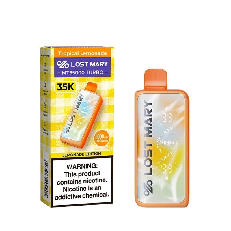 Tropical Lemonade Lost Mary MT35000 Turbo Disposable Vape – 18ml